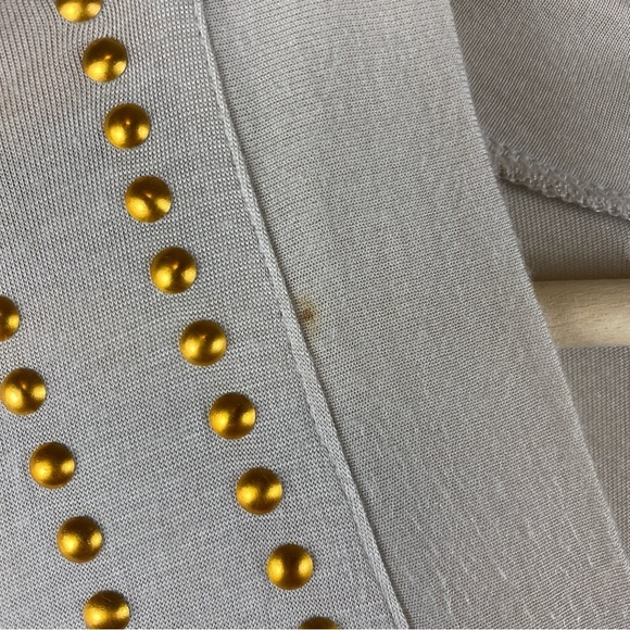 Torn by Ronny Kobo V Neck Gold Studded Top - Picture 8 of 8
